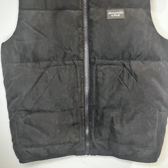 Abercrombie Kids Full Zip Vest Boys 7/8 Puffer‎ Wind Water Resistant Preppy Y2K - Picture 2 of 11